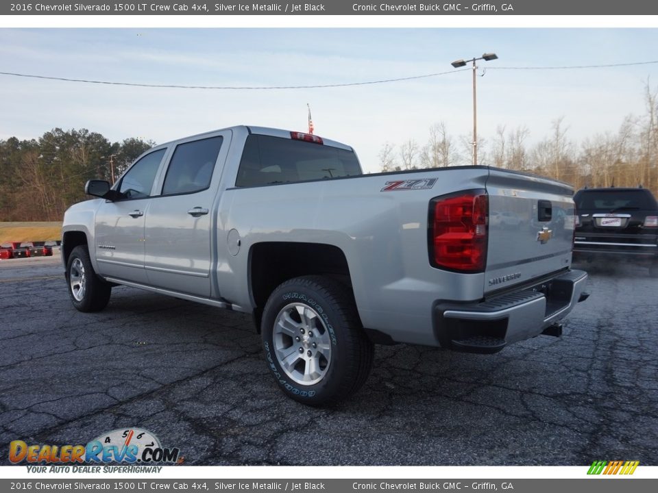 2016 Chevrolet Silverado 1500 LT Crew Cab 4x4 Silver Ice Metallic / Jet Black Photo #5