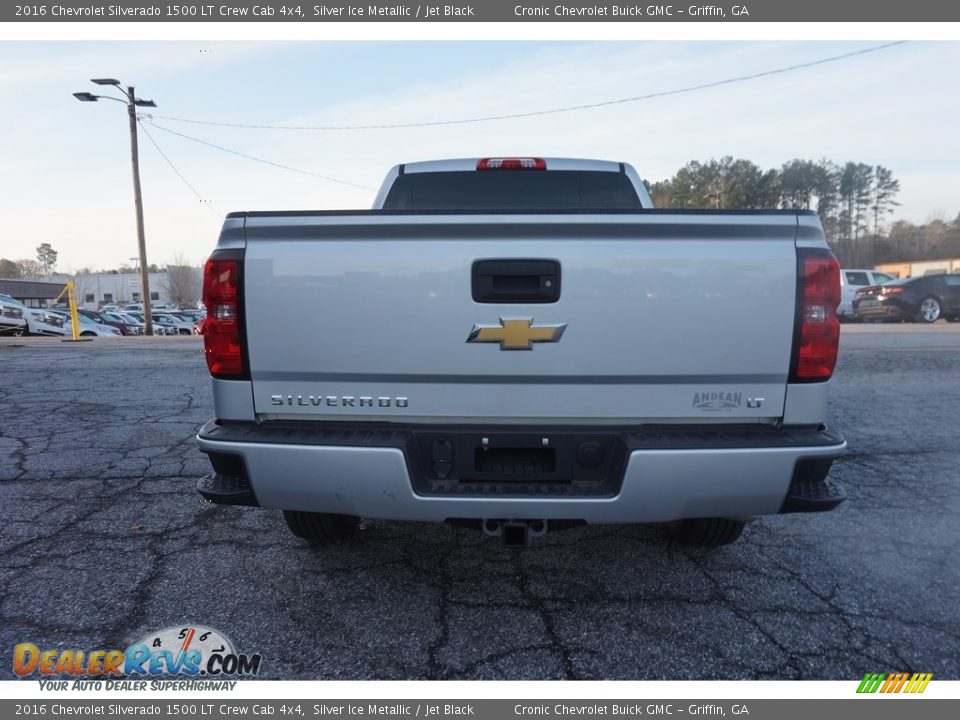 2016 Chevrolet Silverado 1500 LT Crew Cab 4x4 Silver Ice Metallic / Jet Black Photo #6