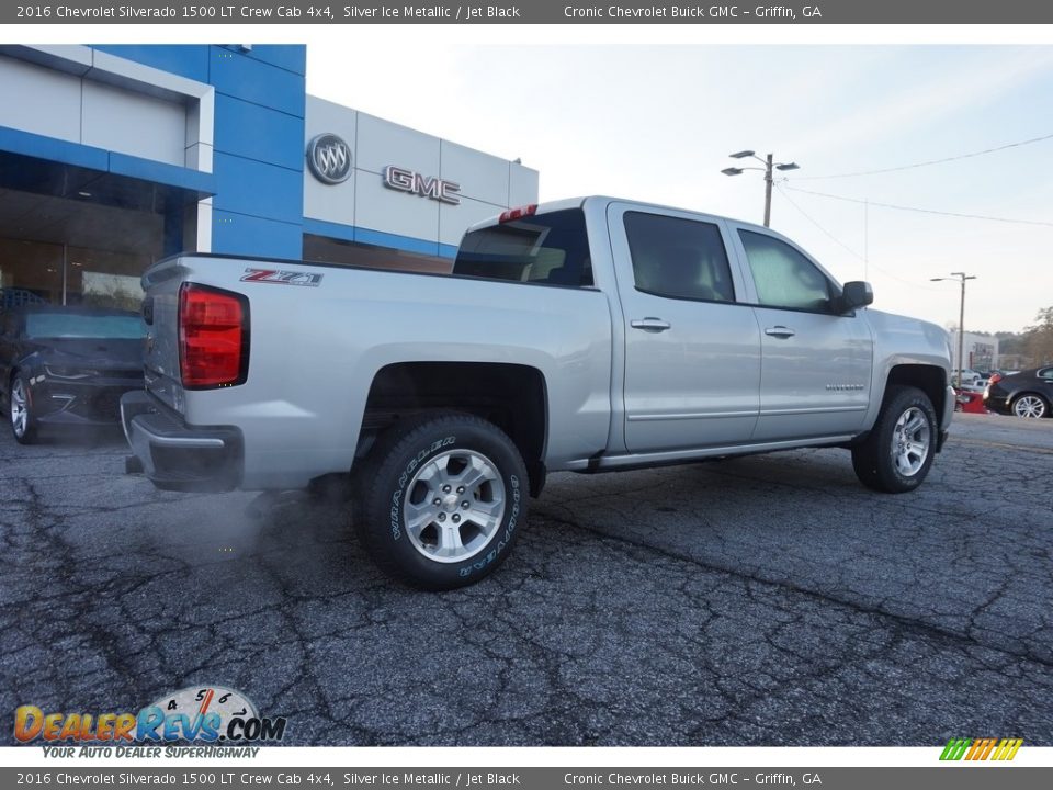 2016 Chevrolet Silverado 1500 LT Crew Cab 4x4 Silver Ice Metallic / Jet Black Photo #7