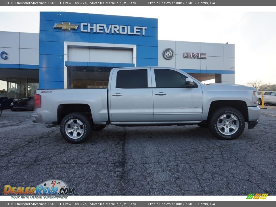 2016 Chevrolet Silverado 1500 LT Crew Cab 4x4 Silver Ice Metallic / Jet Black Photo #8