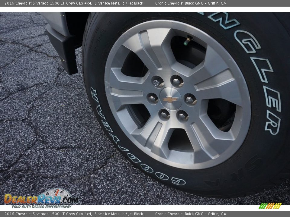 2016 Chevrolet Silverado 1500 LT Crew Cab 4x4 Silver Ice Metallic / Jet Black Photo #11