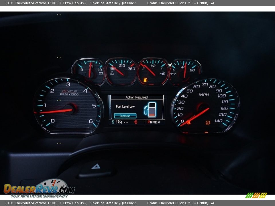 2016 Chevrolet Silverado 1500 LT Crew Cab 4x4 Silver Ice Metallic / Jet Black Photo #14