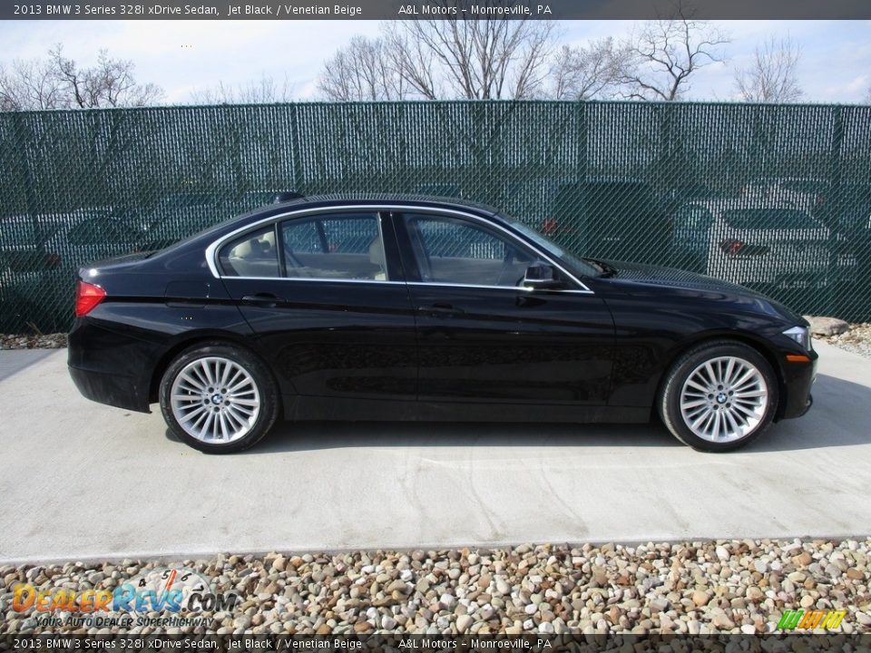 2013 BMW 3 Series 328i xDrive Sedan Jet Black / Venetian Beige Photo #2