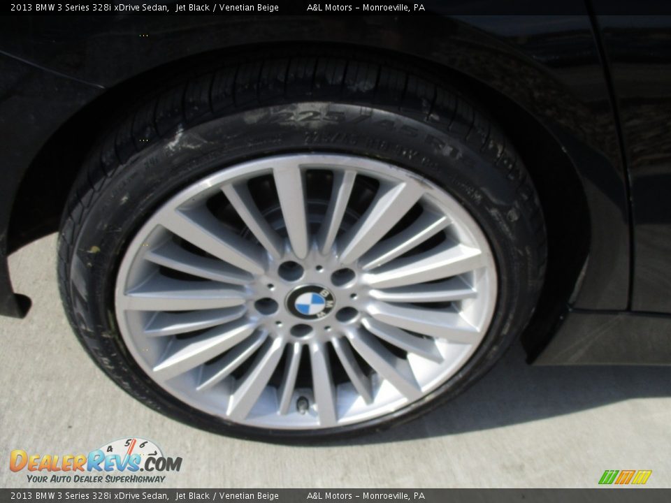 2013 BMW 3 Series 328i xDrive Sedan Jet Black / Venetian Beige Photo #3