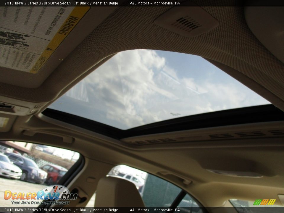 2013 BMW 3 Series 328i xDrive Sedan Jet Black / Venetian Beige Photo #11