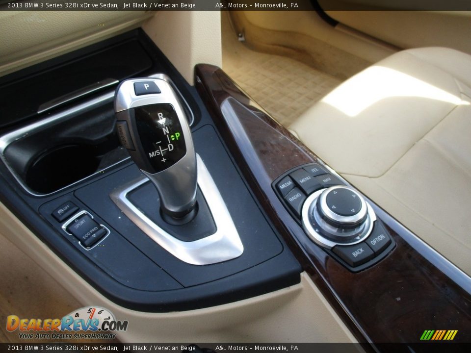 2013 BMW 3 Series 328i xDrive Sedan Jet Black / Venetian Beige Photo #16