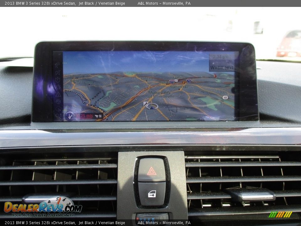 2013 BMW 3 Series 328i xDrive Sedan Jet Black / Venetian Beige Photo #17