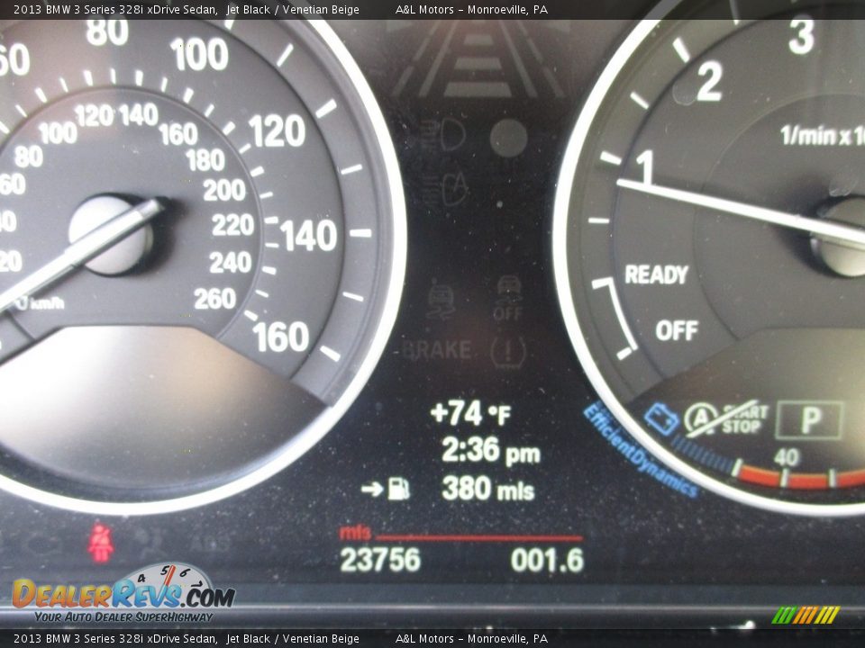 2013 BMW 3 Series 328i xDrive Sedan Jet Black / Venetian Beige Photo #20