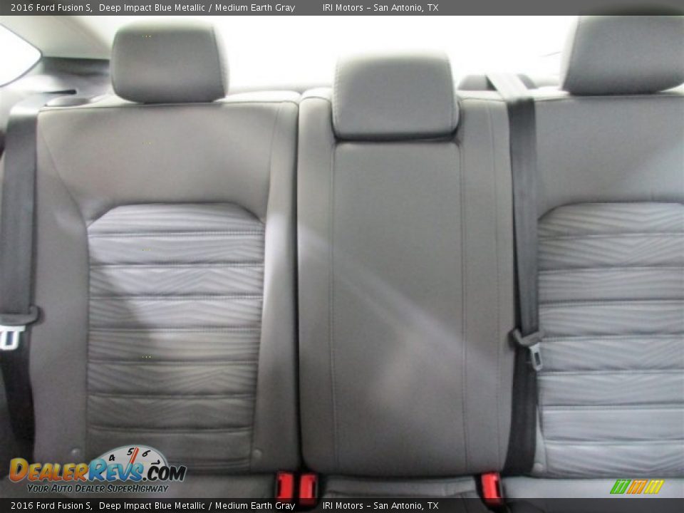 2016 Ford Fusion S Deep Impact Blue Metallic / Medium Earth Gray Photo #18