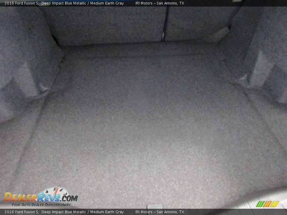 2016 Ford Fusion S Deep Impact Blue Metallic / Medium Earth Gray Photo #25