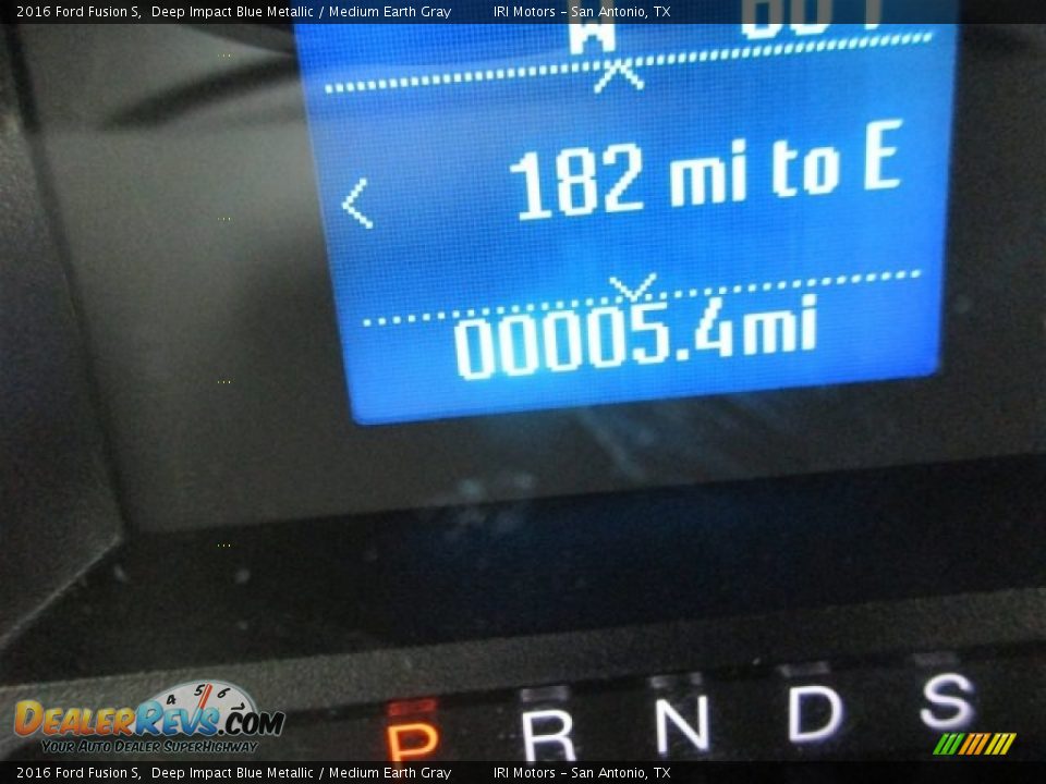 2016 Ford Fusion S Deep Impact Blue Metallic / Medium Earth Gray Photo #31