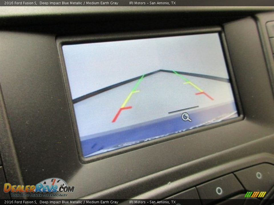 2016 Ford Fusion S Deep Impact Blue Metallic / Medium Earth Gray Photo #32