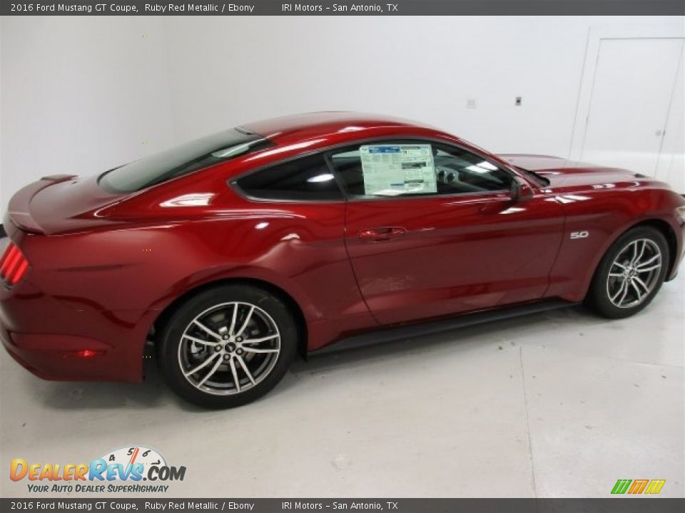 2016 Ford Mustang GT Coupe Ruby Red Metallic / Ebony Photo #11