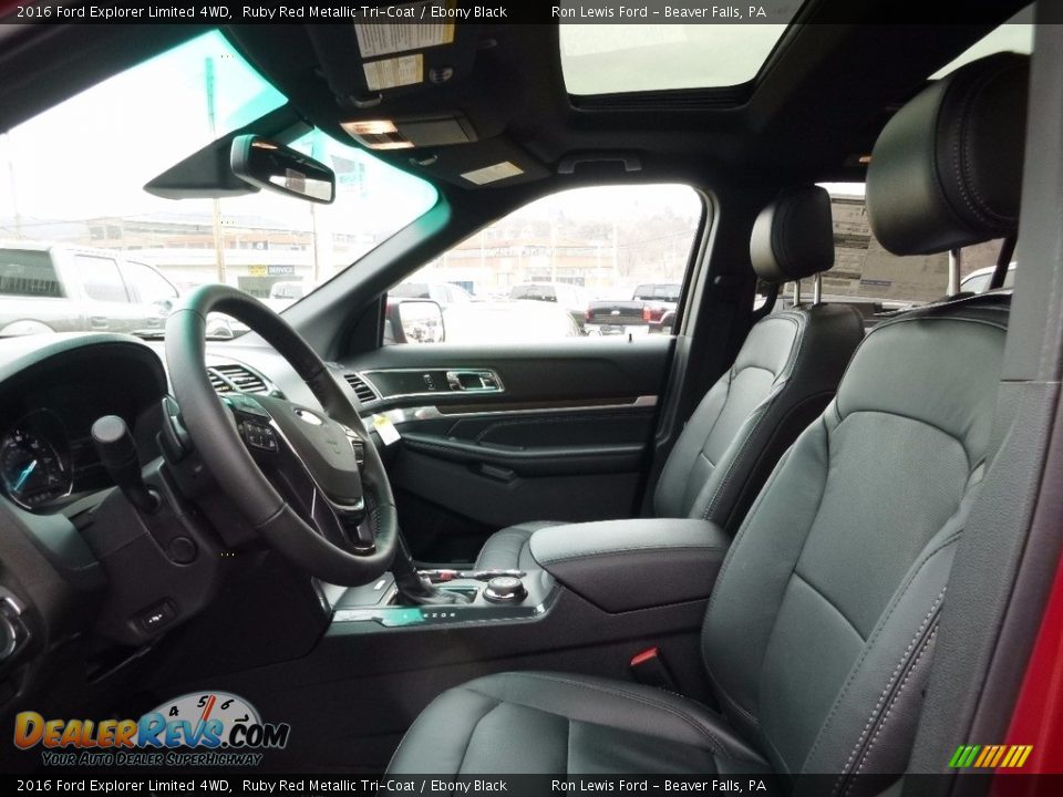Front Seat of 2016 Ford Explorer Limited 4WD Photo #10