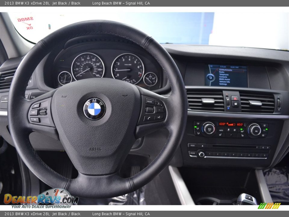 2013 BMW X3 xDrive 28i Jet Black / Black Photo #24