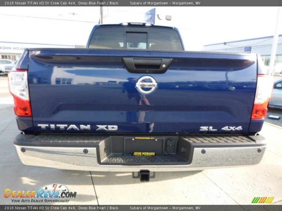 2016 Nissan TITAN XD SV Crew Cab 4x4 Deep Blue Pearl / Black Photo #9