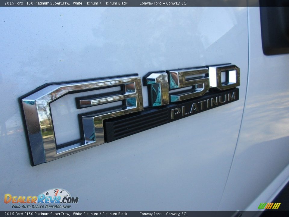 2016 Ford F150 Platinum SuperCrew White Platinum / Platinum Black Photo #11
