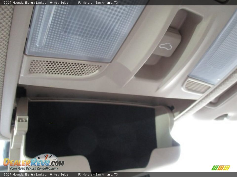 2017 Hyundai Elantra Limited White / Beige Photo #10