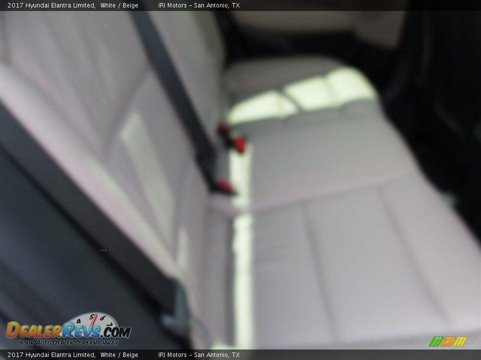 2017 Hyundai Elantra Limited White / Beige Photo #14