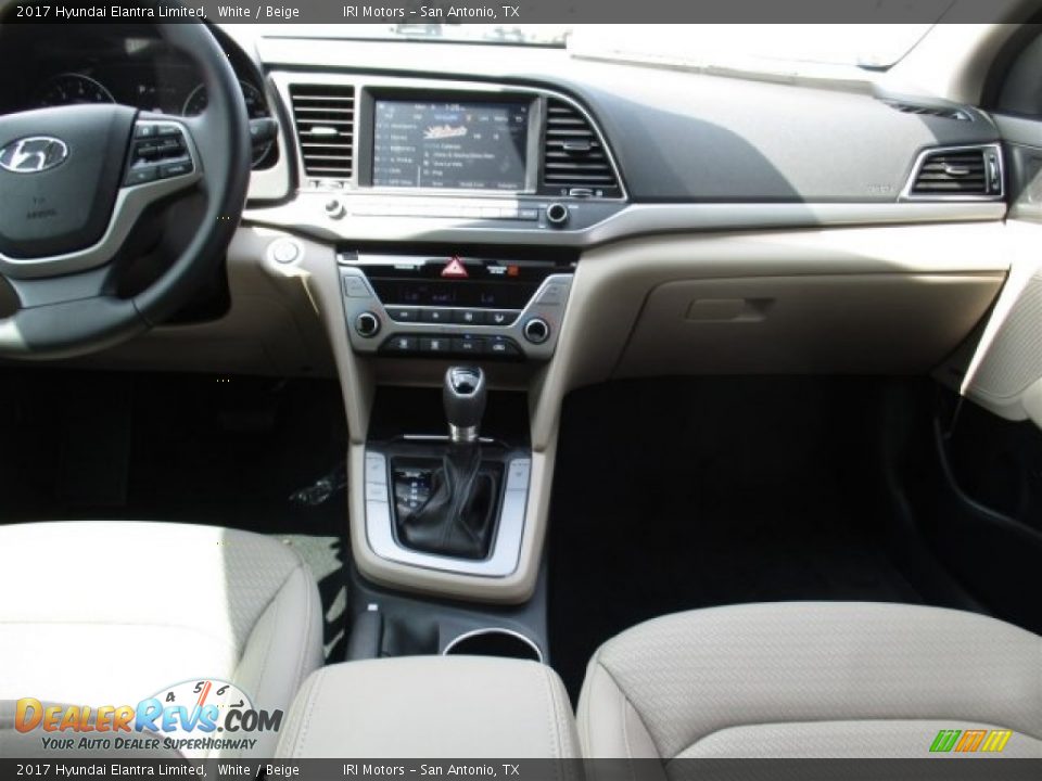 2017 Hyundai Elantra Limited White / Beige Photo #15