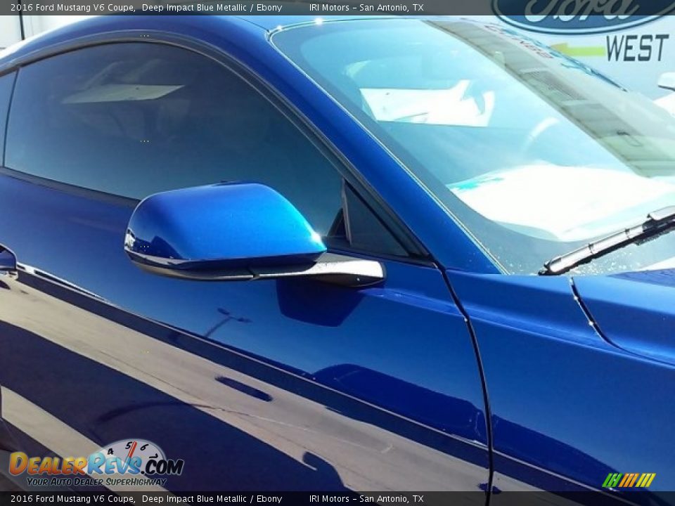 2016 Ford Mustang V6 Coupe Deep Impact Blue Metallic / Ebony Photo #4