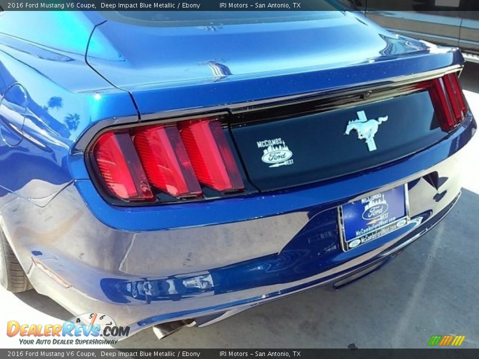 2016 Ford Mustang V6 Coupe Deep Impact Blue Metallic / Ebony Photo #8