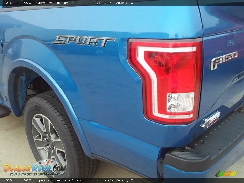 2016 Ford F150 XLT SuperCrew Blue Flame / Black Photo #12