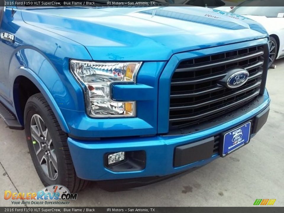 2016 Ford F150 XLT SuperCrew Blue Flame / Black Photo #13