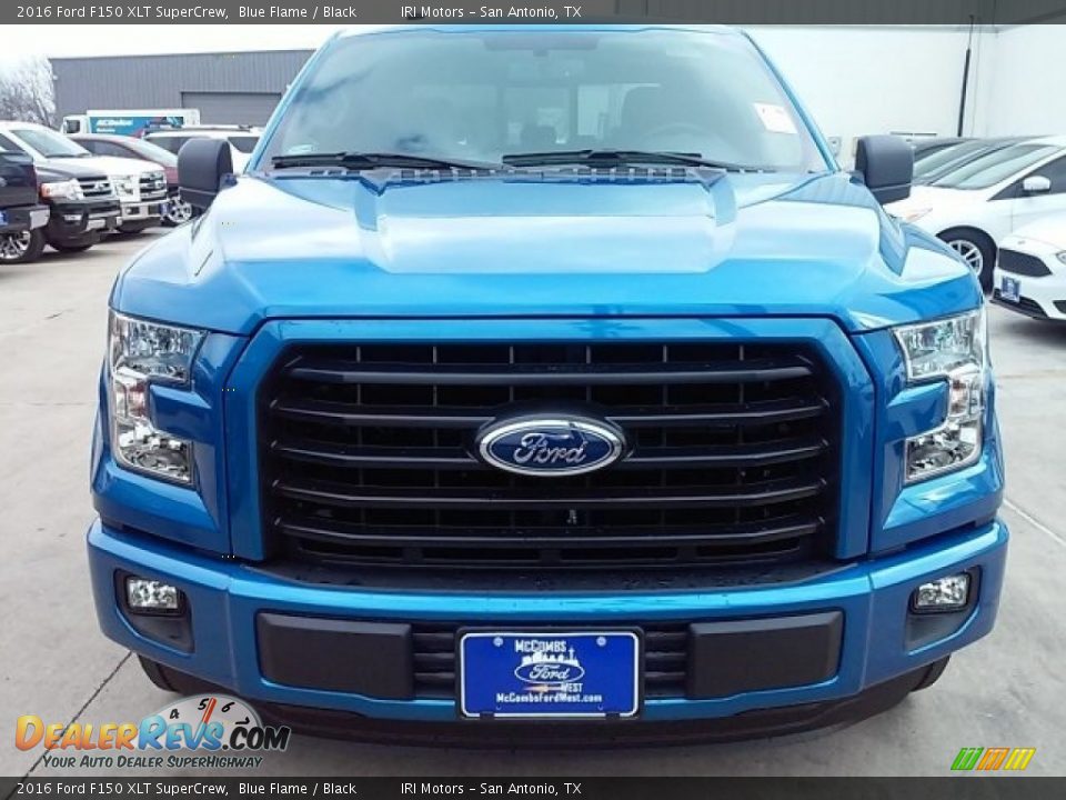 2016 Ford F150 XLT SuperCrew Blue Flame / Black Photo #17