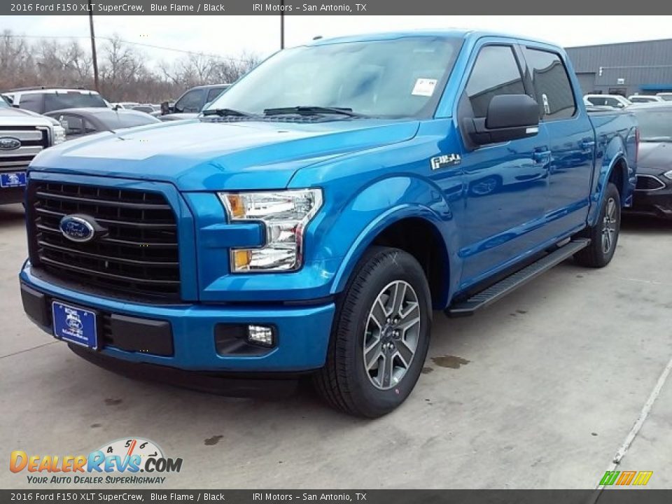 2016 Ford F150 XLT SuperCrew Blue Flame / Black Photo #18