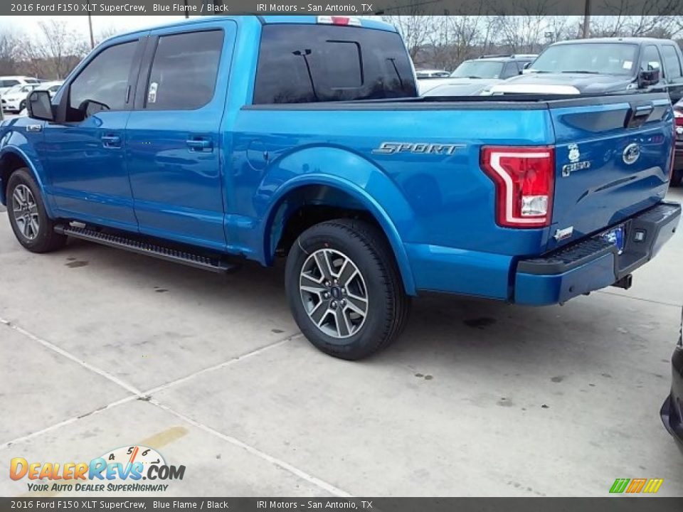 2016 Ford F150 XLT SuperCrew Blue Flame / Black Photo #22