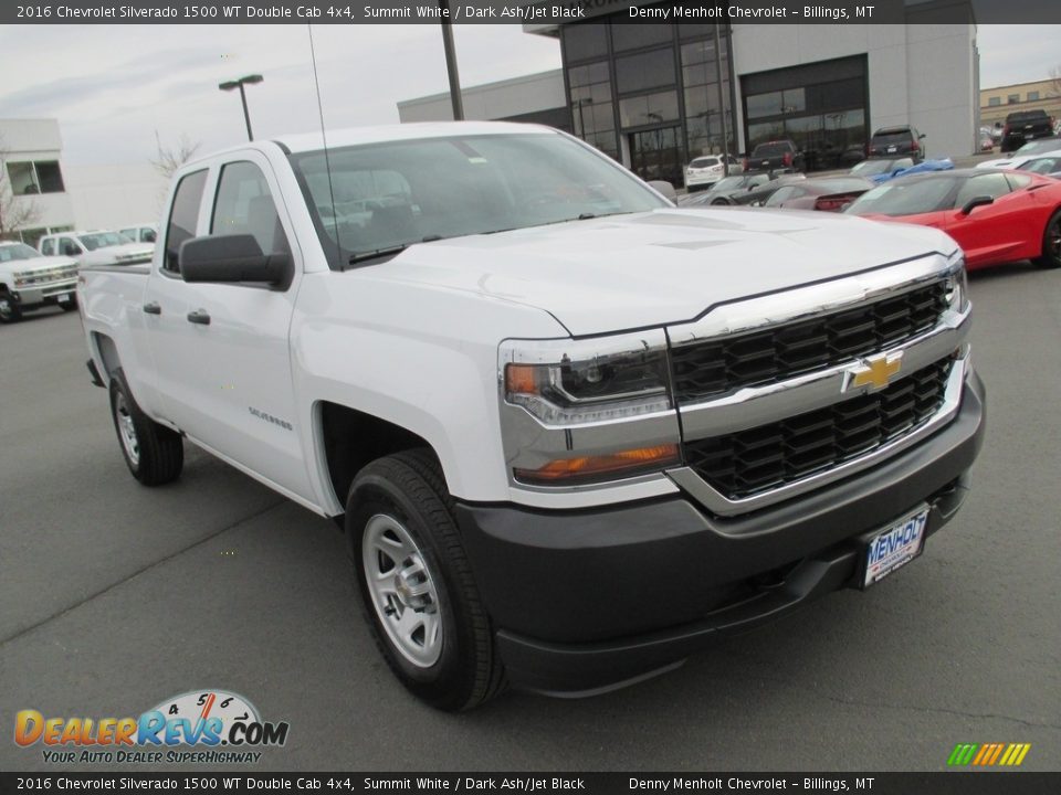 2016 Chevrolet Silverado 1500 WT Double Cab 4x4 Summit White / Dark Ash/Jet Black Photo #1