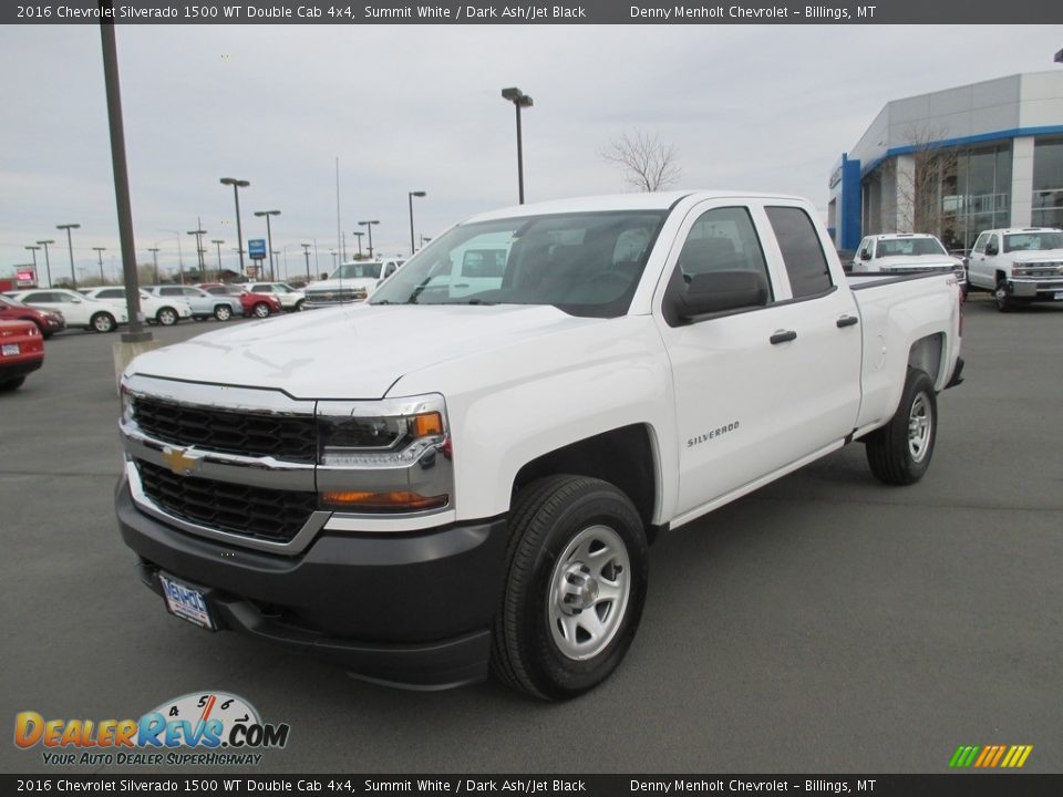 2016 Chevrolet Silverado 1500 WT Double Cab 4x4 Summit White / Dark Ash/Jet Black Photo #2