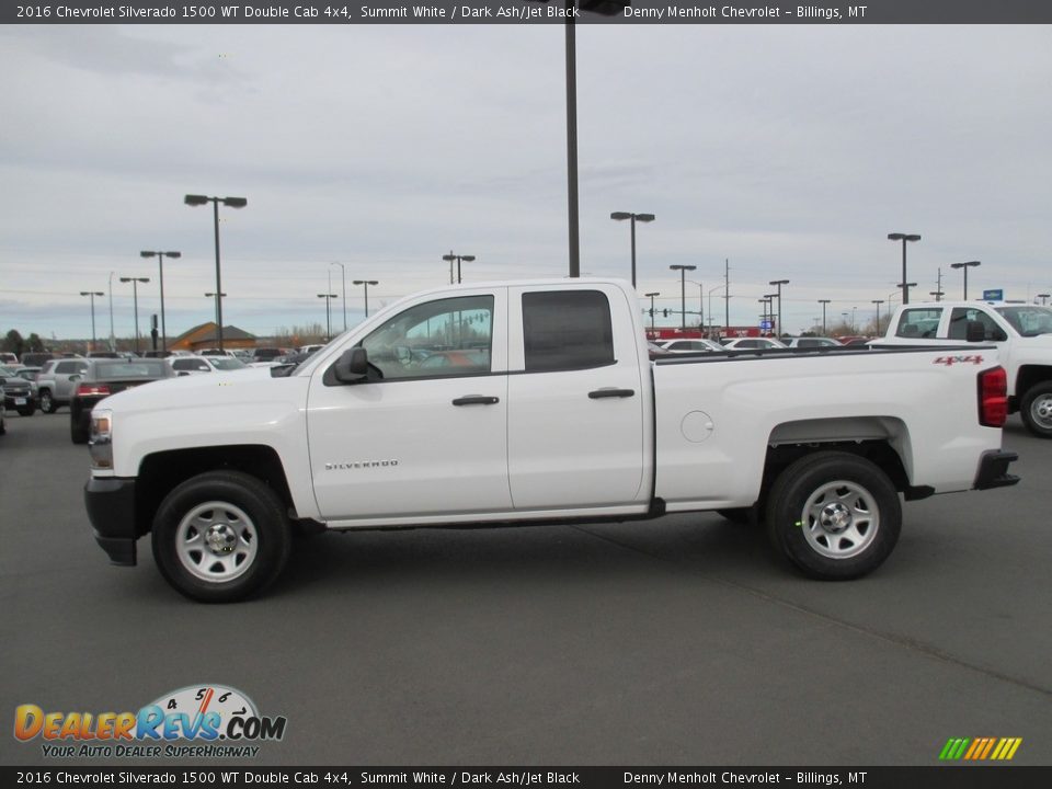 2016 Chevrolet Silverado 1500 WT Double Cab 4x4 Summit White / Dark Ash/Jet Black Photo #3