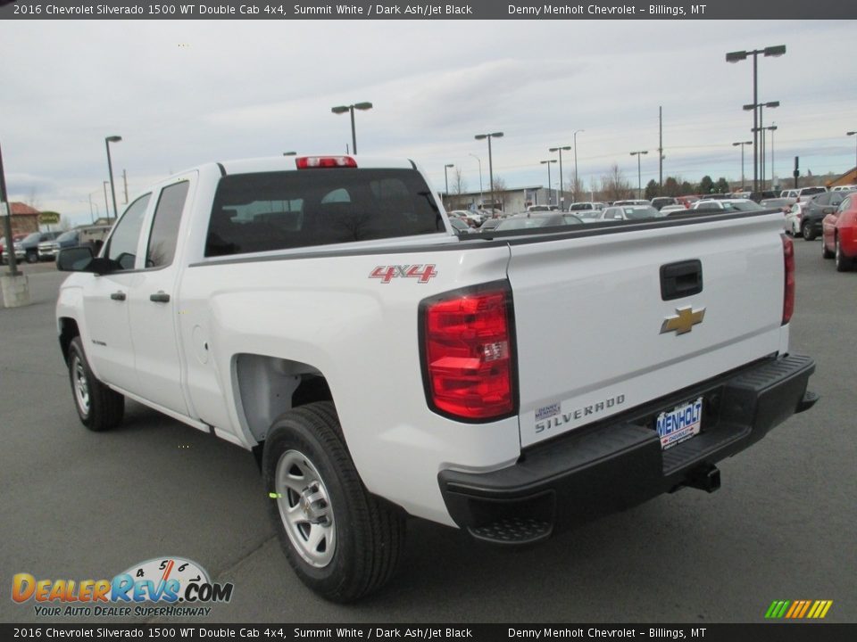2016 Chevrolet Silverado 1500 WT Double Cab 4x4 Summit White / Dark Ash/Jet Black Photo #4