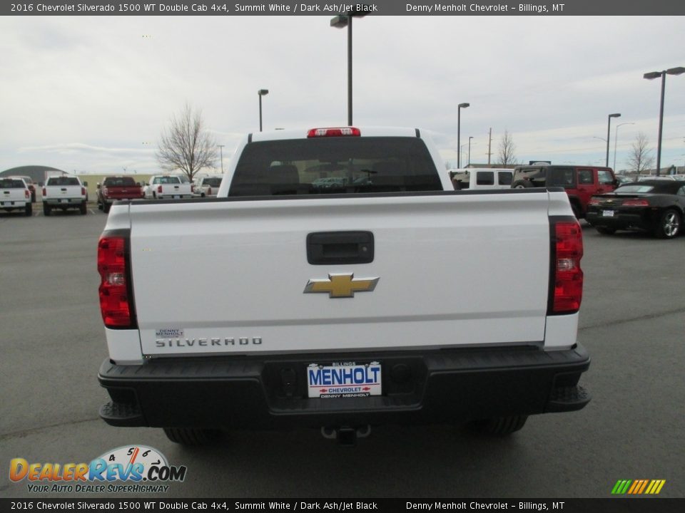 2016 Chevrolet Silverado 1500 WT Double Cab 4x4 Summit White / Dark Ash/Jet Black Photo #5