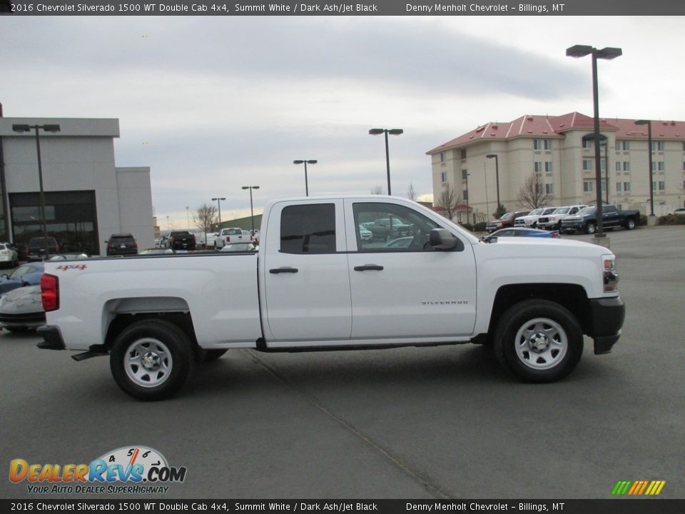 2016 Chevrolet Silverado 1500 WT Double Cab 4x4 Summit White / Dark Ash/Jet Black Photo #7