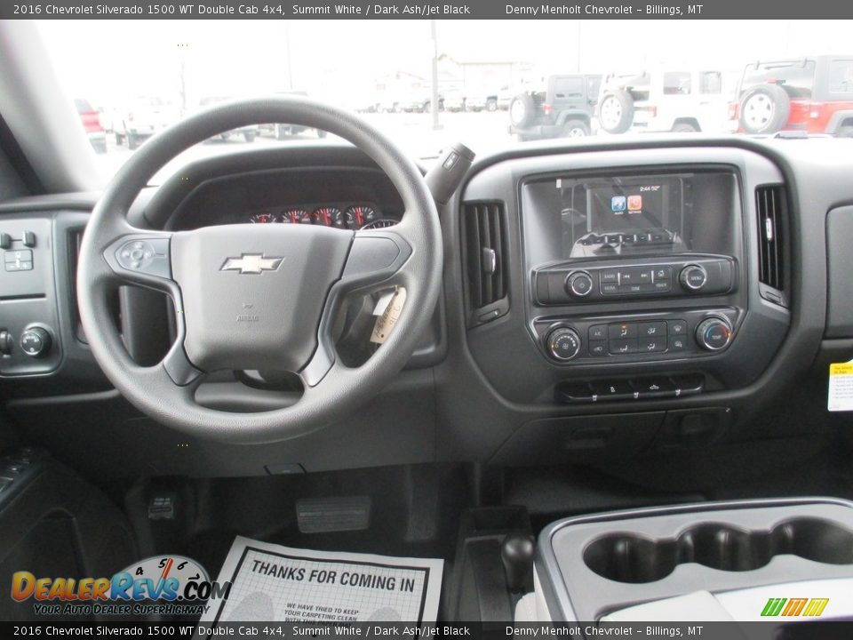 2016 Chevrolet Silverado 1500 WT Double Cab 4x4 Summit White / Dark Ash/Jet Black Photo #10