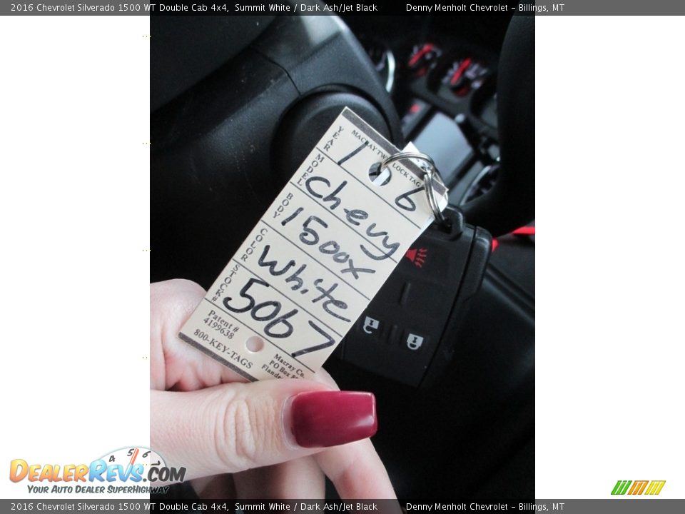 2016 Chevrolet Silverado 1500 WT Double Cab 4x4 Summit White / Dark Ash/Jet Black Photo #18