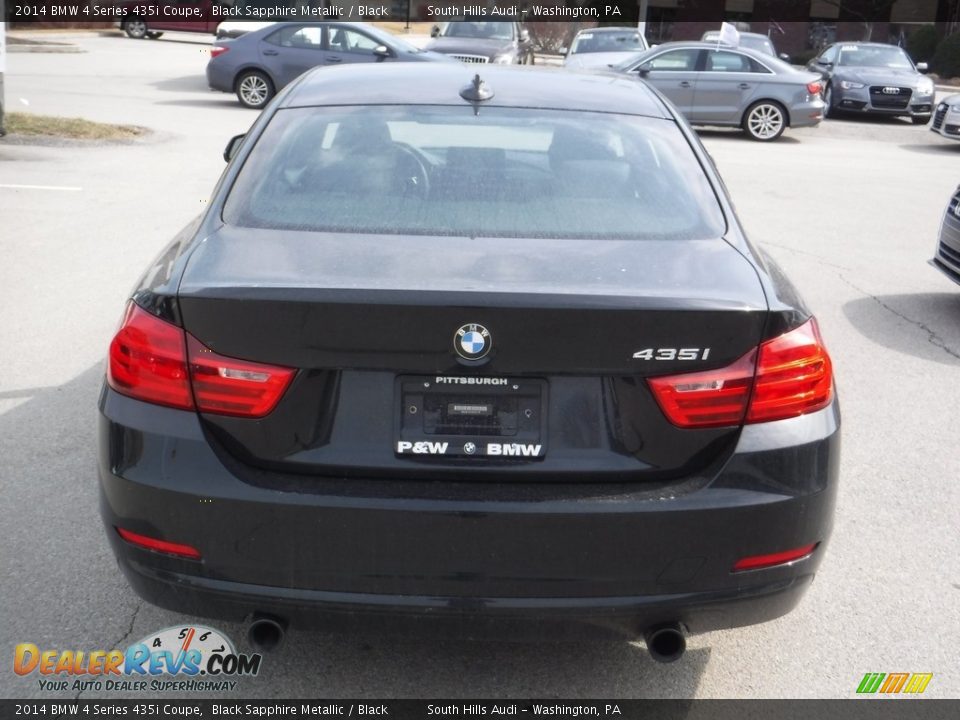 2014 BMW 4 Series 435i Coupe Black Sapphire Metallic / Black Photo #10