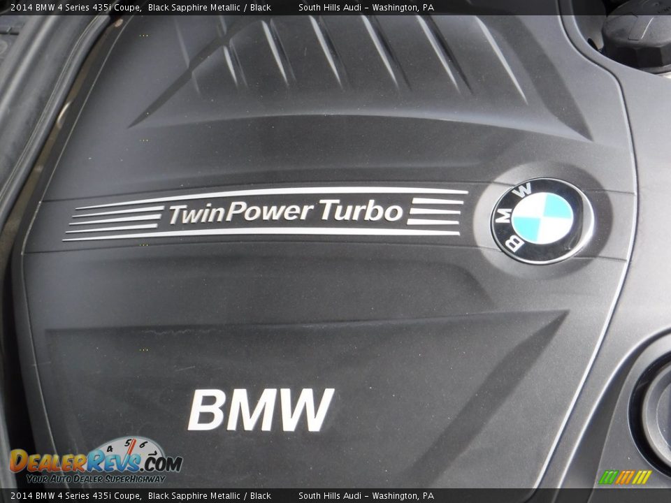 2014 BMW 4 Series 435i Coupe Black Sapphire Metallic / Black Photo #13