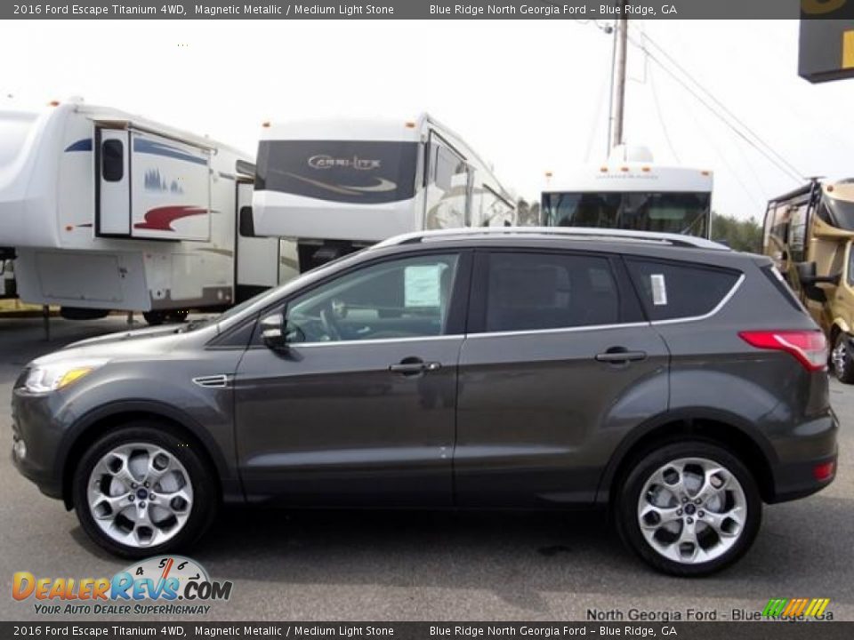 2016 Ford Escape Titanium 4WD Magnetic Metallic / Medium Light Stone Photo #2