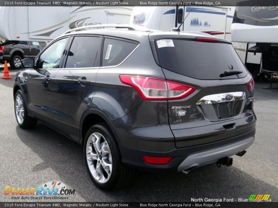 2016 Ford Escape Titanium 4WD Magnetic Metallic / Medium Light Stone Photo #3