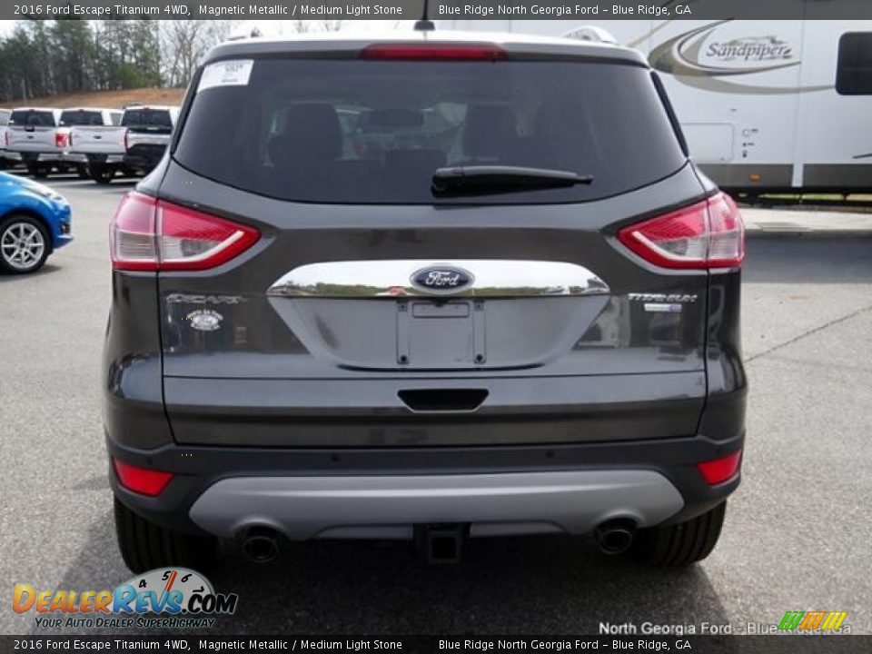 2016 Ford Escape Titanium 4WD Magnetic Metallic / Medium Light Stone Photo #4