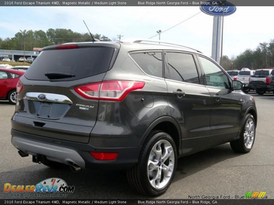 2016 Ford Escape Titanium 4WD Magnetic Metallic / Medium Light Stone Photo #5