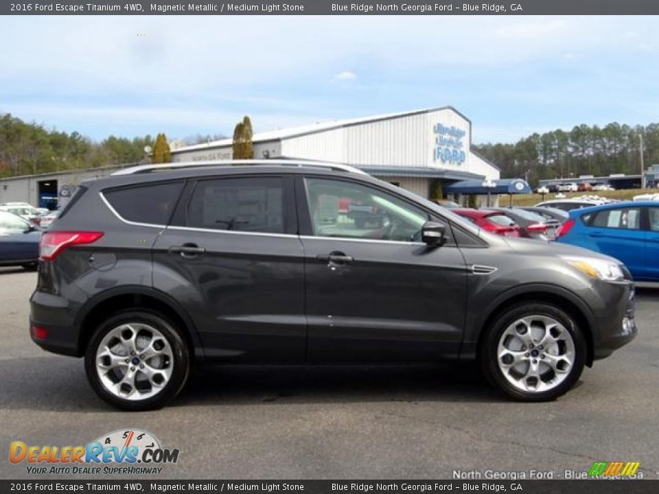 2016 Ford Escape Titanium 4WD Magnetic Metallic / Medium Light Stone Photo #6