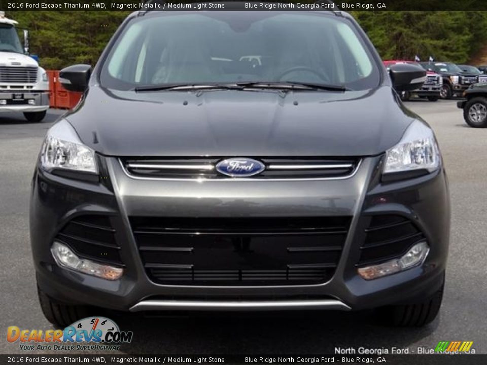 2016 Ford Escape Titanium 4WD Magnetic Metallic / Medium Light Stone Photo #8