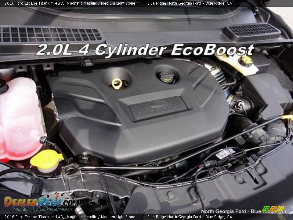 2016 Ford Escape Titanium 4WD Magnetic Metallic / Medium Light Stone Photo #9
