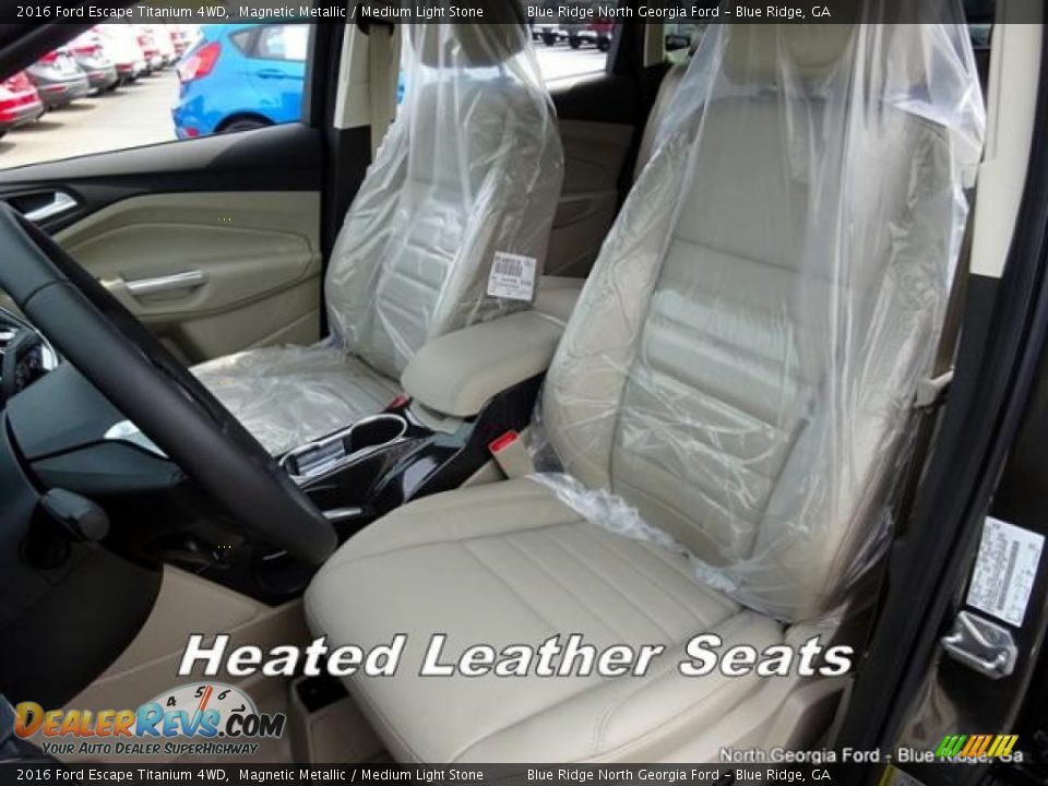 2016 Ford Escape Titanium 4WD Magnetic Metallic / Medium Light Stone Photo #10