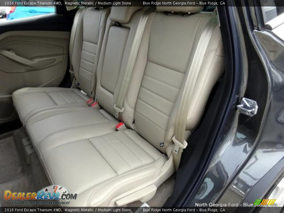 2016 Ford Escape Titanium 4WD Magnetic Metallic / Medium Light Stone Photo #12
